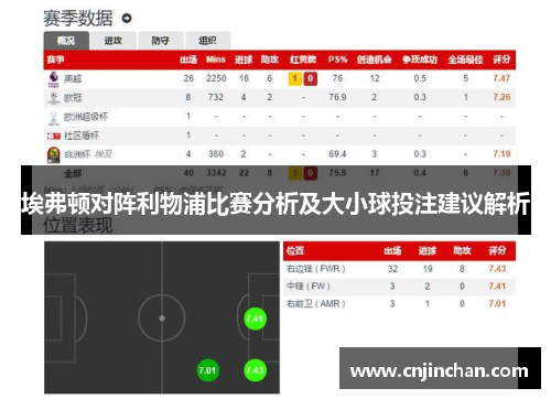 埃弗顿对阵利物浦比赛分析及大小球投注建议解析